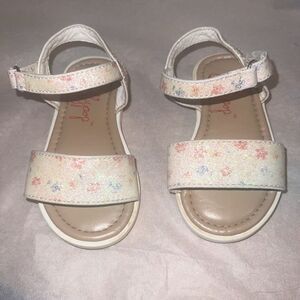 Toddler girls‎ JELLYPOP Flower Sparkly Sandal Shoes 5M